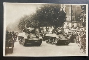 Mint France Real Picture Postcard Tanks Are The First General De Gaulle