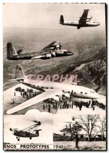 Old Postcard Jet Aviation Our prototypes 1948 Helicopter Georges Hereil Wishe...