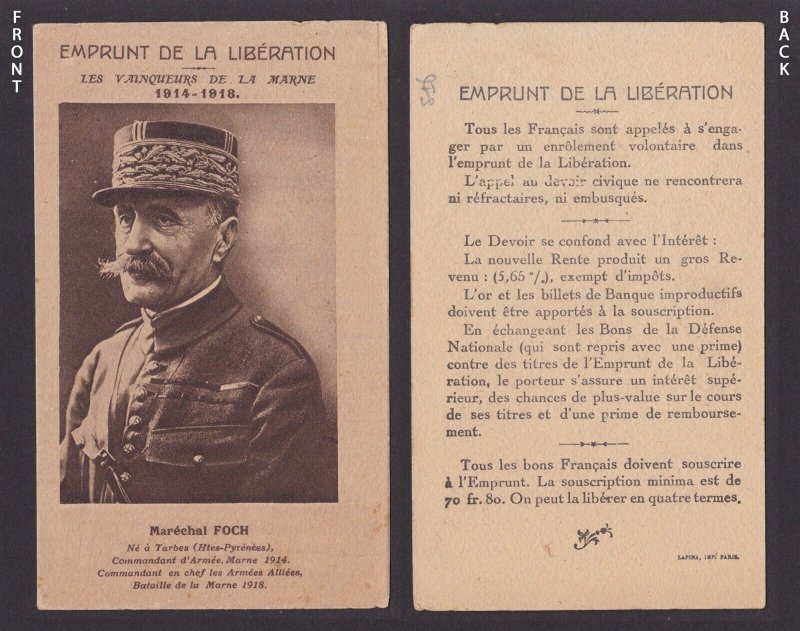 FRANCE, Vintage postcard, Maréchal Ferdinand Foch, RPPC, WWI