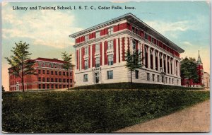 1915 Library And Training Scholl I. S. T. C. Cedar Falls Iowa IA Posted Postcard