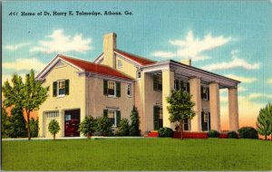 Vintage Postcard- Home of Dr. Harry E Talmadge- Athens, Georgia- KH11