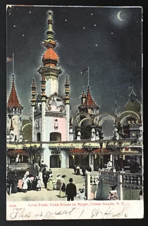 Luna Park Cafe Boxes by Night Coney Island NY 1906 S. Langsdorf & Co 2006