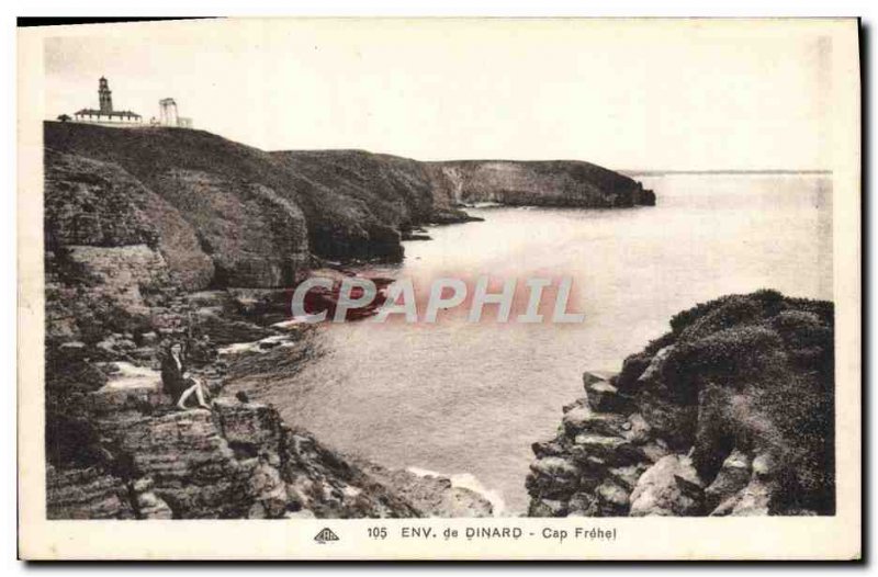 Postcard Old Approx Dinard Cap Frehel