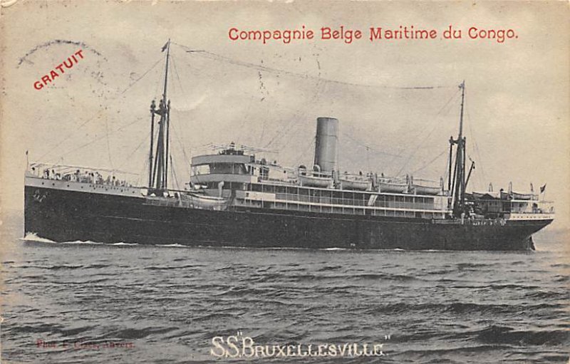 SS Bruxellesville Compagnie Maritime Belge Ship 1912 