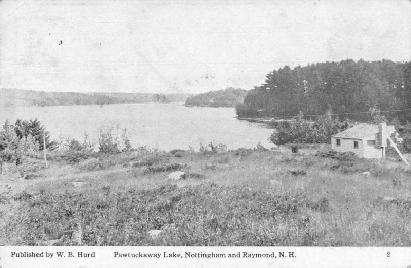 Nottingham and Raymond New Hampshire Pawtuckaway Lake Vintage Postcard JD933692