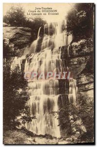 Postcard Old Jura Tourist Cours Du Herisson Waterfall In The Fan