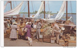 NASSAU, Bahamas, 1930-1940's; Native Water Front Market