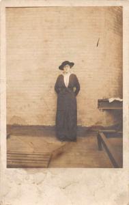 Linglestown Pennslyvania Woman Real Photo Antique Postcard J40790