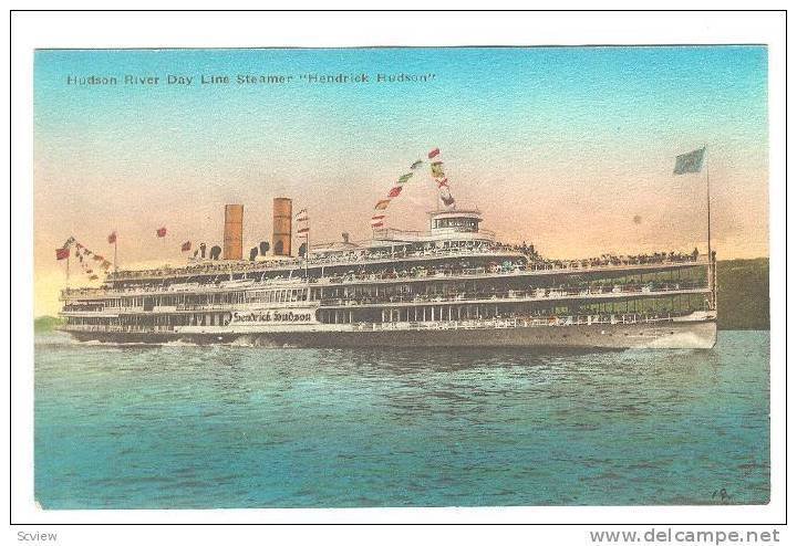 Oceanliner/Steamer, Hudson River Day Line Steamer Hendrick Hudson 1900-1910s