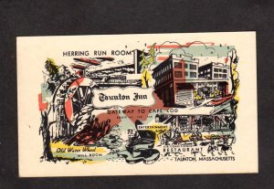 MA Taunton Inn & Restaurant Cape Cod Taunton Massachusetts Mass Vintage Postcard