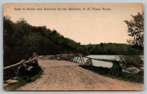 Marlboro New Hampshire~Reservoir for Water Works~Road to Dublin~Pony Bridge~1910 