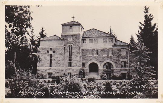 Oregon Portland Monastery Sanctuary Of Our Sorrowful Mother Real Photo