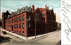 Baltimore City Hospital, College of Physicians Surgeons UDB Vintage Postcard N58