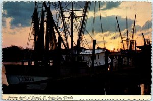 M-12376 Shrimp Boats at Sunset St Augustine Florida