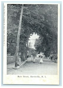 1905 Main Street Harrisville, Rhode Island RI Unposted Postcard 