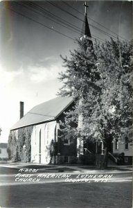 RPPC Postcard; First American Lutheran Church, Oconto WI, M-2081 LL Cook Co.