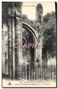 Old Postcard Marcilhac Ruins of the abbey church & # 39ancienne Vallee du Cele