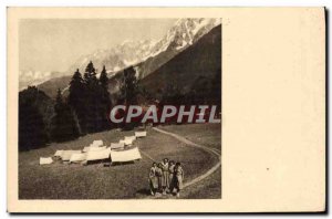 Old Postcard Scout Jamboree Scout Camp & # 39eclaireuses elders in Savoy