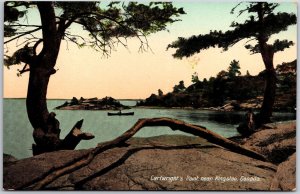 Cartwright's Point Near Kingston Canada Rocks Trees Postcard