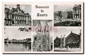 Postcard Old Tours Cathedrale St Gatien Souvenir City Hotel Place Jean Jaures...