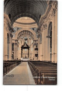 Montreal Quebec Canada Postcard 1907-1915 Interior of St James Cathedral