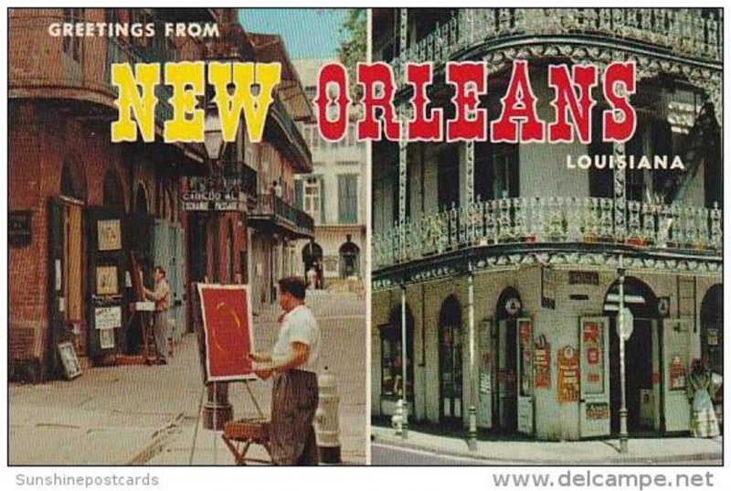 Louisiana New Orleans Greetings From New Orleans