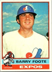 1976 Topps Baseball Card Barry Foote Montreal Expos sk13440