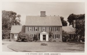 Massachusetts Concord The Antiquarian Society Real Photo