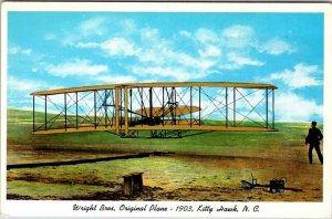 Postcard AIRCRAFT SCENE Kitty Hawk North Carolina NC AO6192