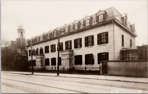 Montreal Quebec St. Ann's Academy Convent QC Que Scarce RPPC Postcard H60