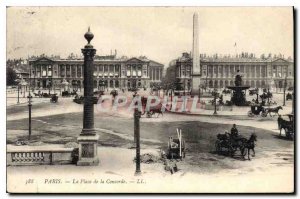 Postcard Old Paris Place de la Concorde