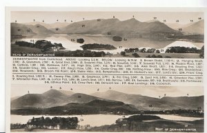 Cumbria Postcard - Head of Derwentwater and Foot of Derwentwater - RP  ZZ3096