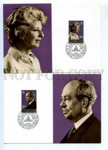 440828 Liechtenstein 1983 First Day maxi-card Furst Franz Josef II Furstin Gina