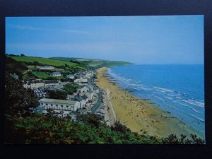 Wales Cymru Pembrokeshire AMROTH BEACH Carmarthen Bay c1970s Postcard