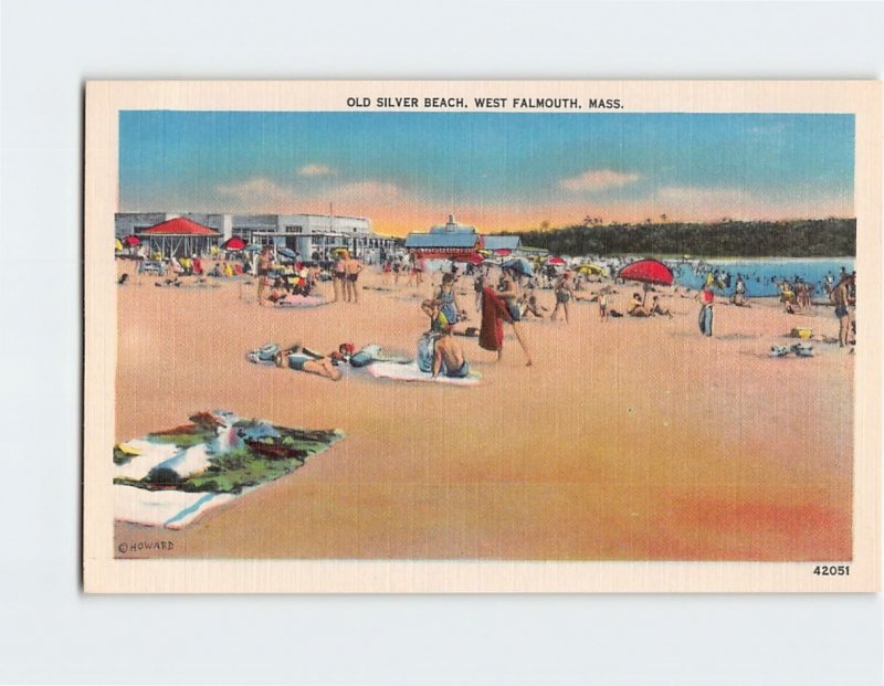 Postcard Old Silver Beach, West Falmouth, Massachusetts