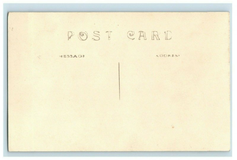 Circa 1910 RPPC Morgan's Lost Land Lake Resort, Hayward, WI Tame Deer Cabin P21 