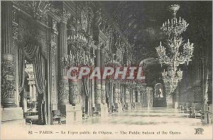 Old Postcard Paris Le Foyer of the Opera Audience