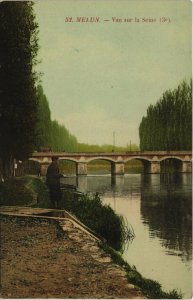 CPA MELUN - Vue sur la SEINE (120549)