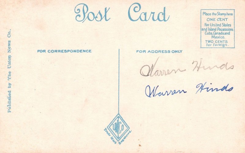 Post Office Postal Service Building Albany New York Street View Vintage Postcard