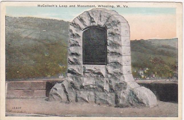 West Virginia Wheeling McColloch's Leap and Monument