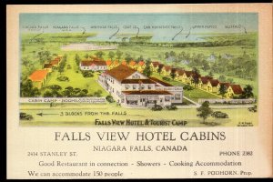 ON NIAGARA FALLS Falls View Hotel Cabins 2434 Stanley Str - PECO -- White Border
