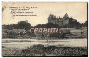 Postcard Old Pond And Chateau Combourg