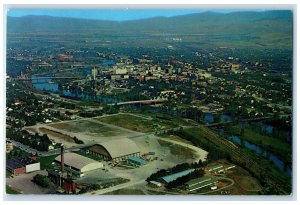 c1960's State University Field House Entrance to Missoula Montana MT Postcard