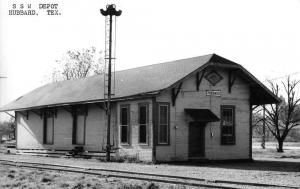 Hubbard Texas SSW Depot Real Photo Repro Antique Postcard J44326