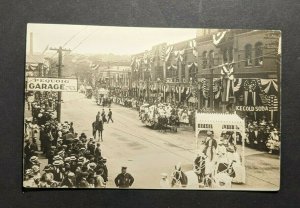 Mint Vintage Athol Massachusetts 1912 4th of July Parade RPPC