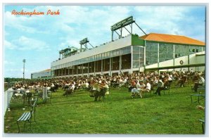 c1950s Rockingham Park Grandstand And Club House Salem New Hampshire NH Postcard