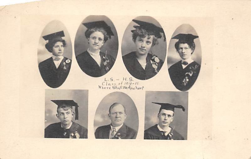 LS - HS, Class of 1910 - 1911 Photo of People Unused