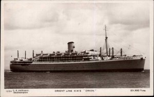 Steamer Ocean Liner Orient Line R.M.S. Orio Real Photo Vintage Postcard