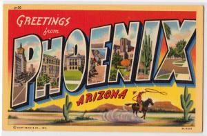 Large Letter PHOENIX AZ