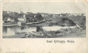 Early Printed Postcard Town View East Killingly CT Windham County Unposted